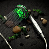 5-Spray Setting LED Handheld Shower in Chrome - Super Arbor