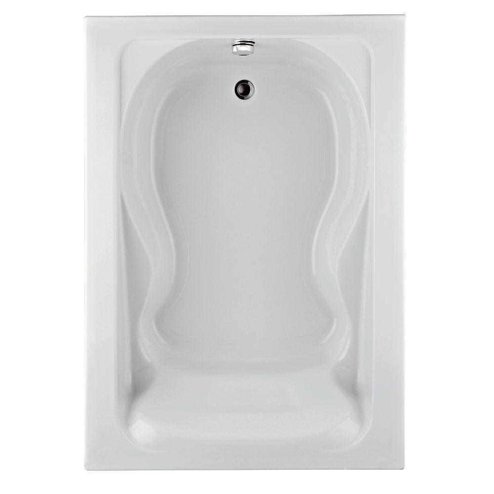Cadet 6 ft. x 42 in. Reversible Drain Soaking Bathtub in White - Super Arbor