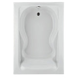 Cadet 6 ft. x 42 in. Reversible Drain Soaking Bathtub in White - Super Arbor
