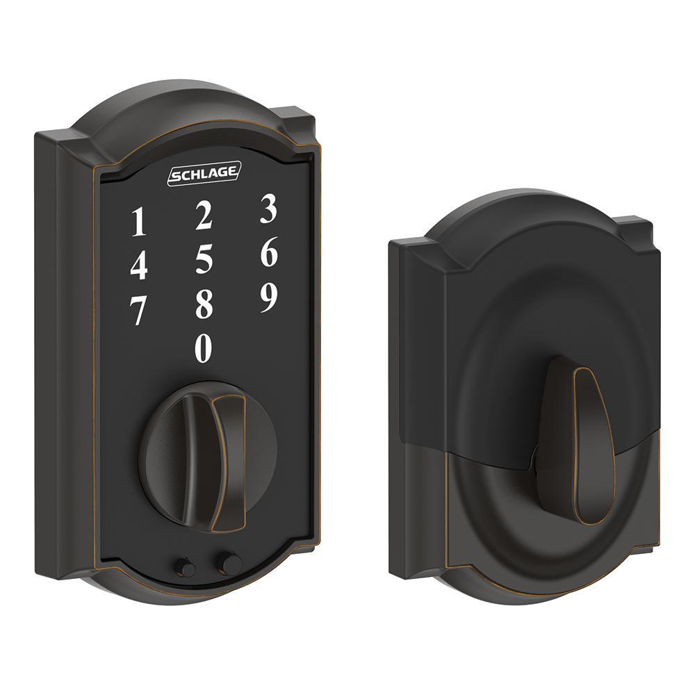 Camelot Aged Bronze Touch Electronic Door Lock Deadbolt - Super Arbor