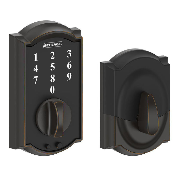 Camelot Aged Bronze Touch Electronic Door Lock Deadbolt - Super Arbor
