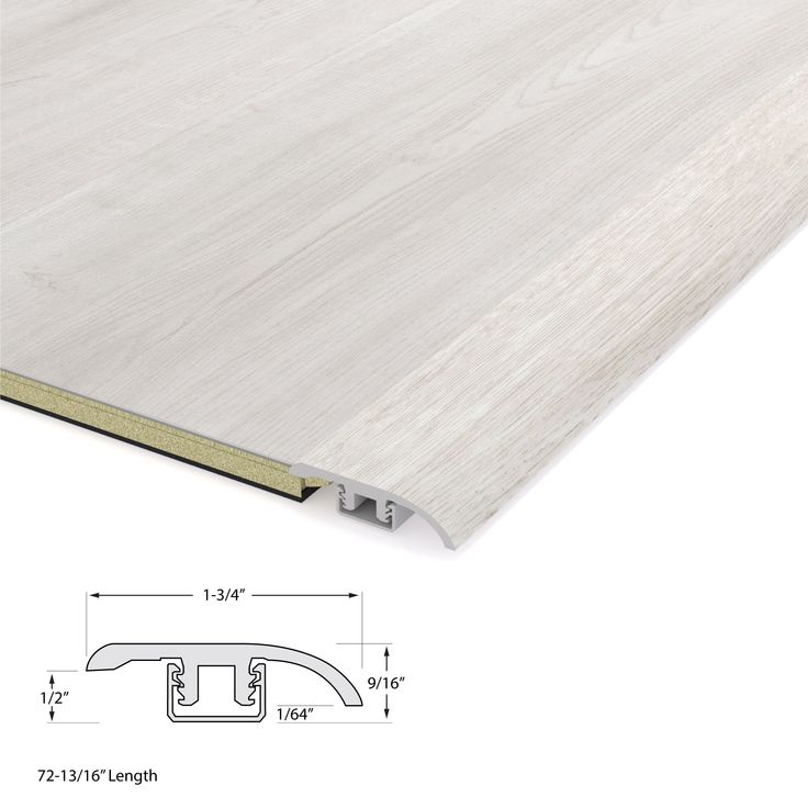 CALI Saltwater Oak 0.47-in T x 1.71-in W x 72.83-in L Vinyl Reducer