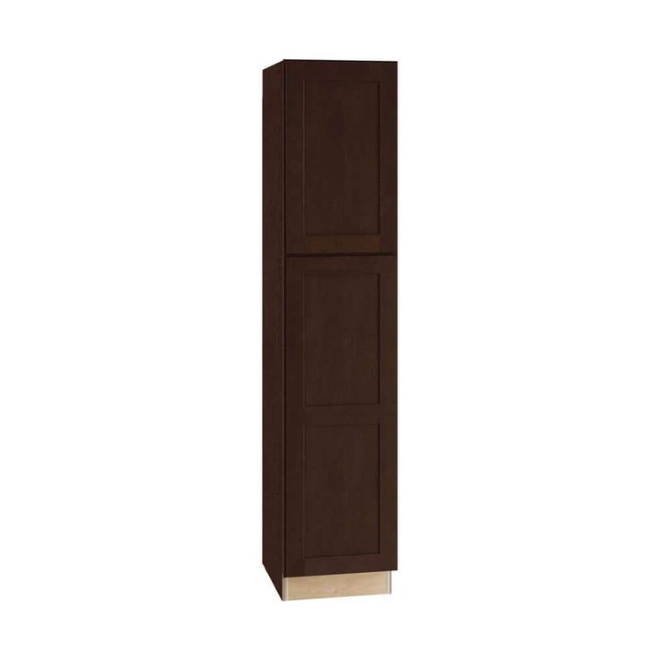 Home Decorators Collection Newport 18 in. W x 24 in. D x 84 in. H Assembled Plywood Pantry Kitchen Cabinet in Manganite with 4ROT Soft Close LH