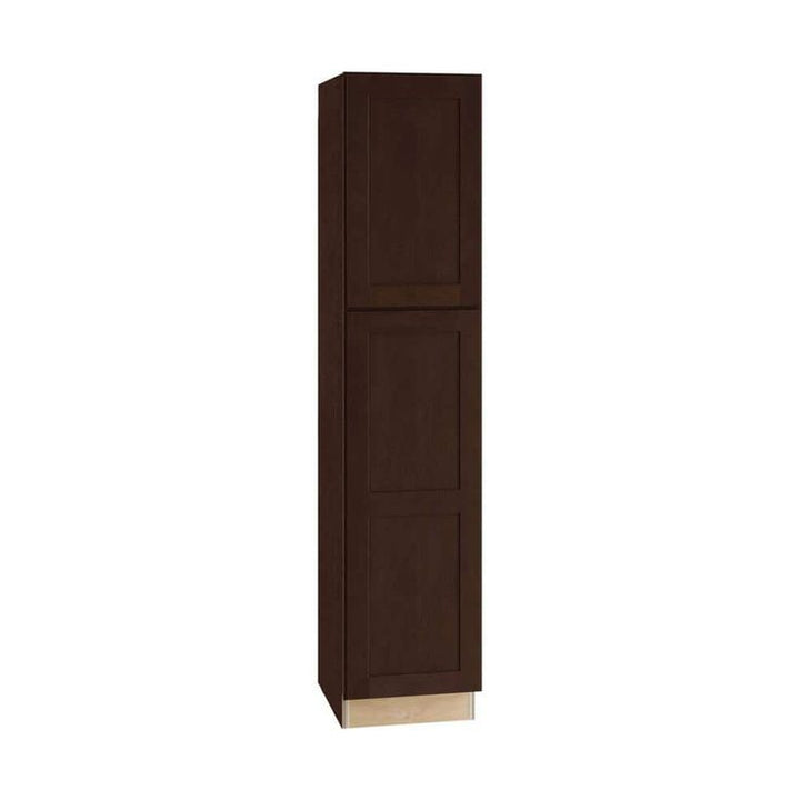Home Decorators Collection Newport 18 in. W x 24 in. D x 84 in. H Assembled Plywood Pantry Kitchen Cabinet in Manganite with Soft Close RH