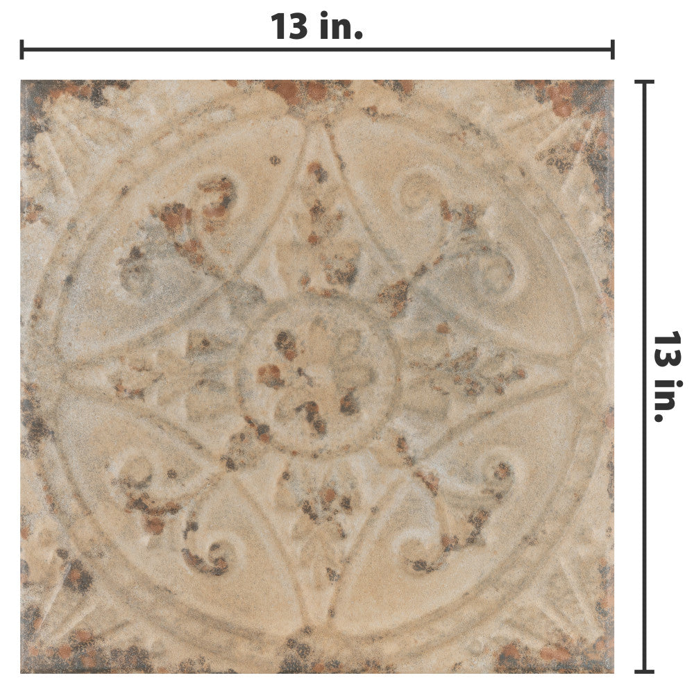 Merola Tile Saja Blanco 13 in. x 13 in. Ceramic Floor and Wall Tile (12.2 sq. ft. / case)