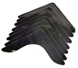 Reusable Corner Area Carpet Rug Grippers - V Shaped - Prevents Curling, Moving, Sliding, & Slipping - Anchors Carpet To Your Floor - 8pc Set