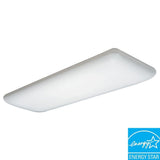 4-Light White Fluorescent Ceiling Light - Super Arbor