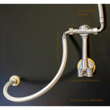Lavish 35-1/2 in. x 35-1/2 in. x 86 in. Corner Drain Corner Shower Stall Kit in Black with Easy Fit Drain - Super Arbor
