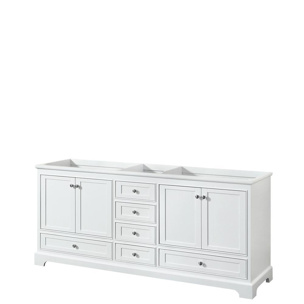 Deborah 47.25 in. W x 21.5 in. D Vanity Cabinet in White - Super Arbor