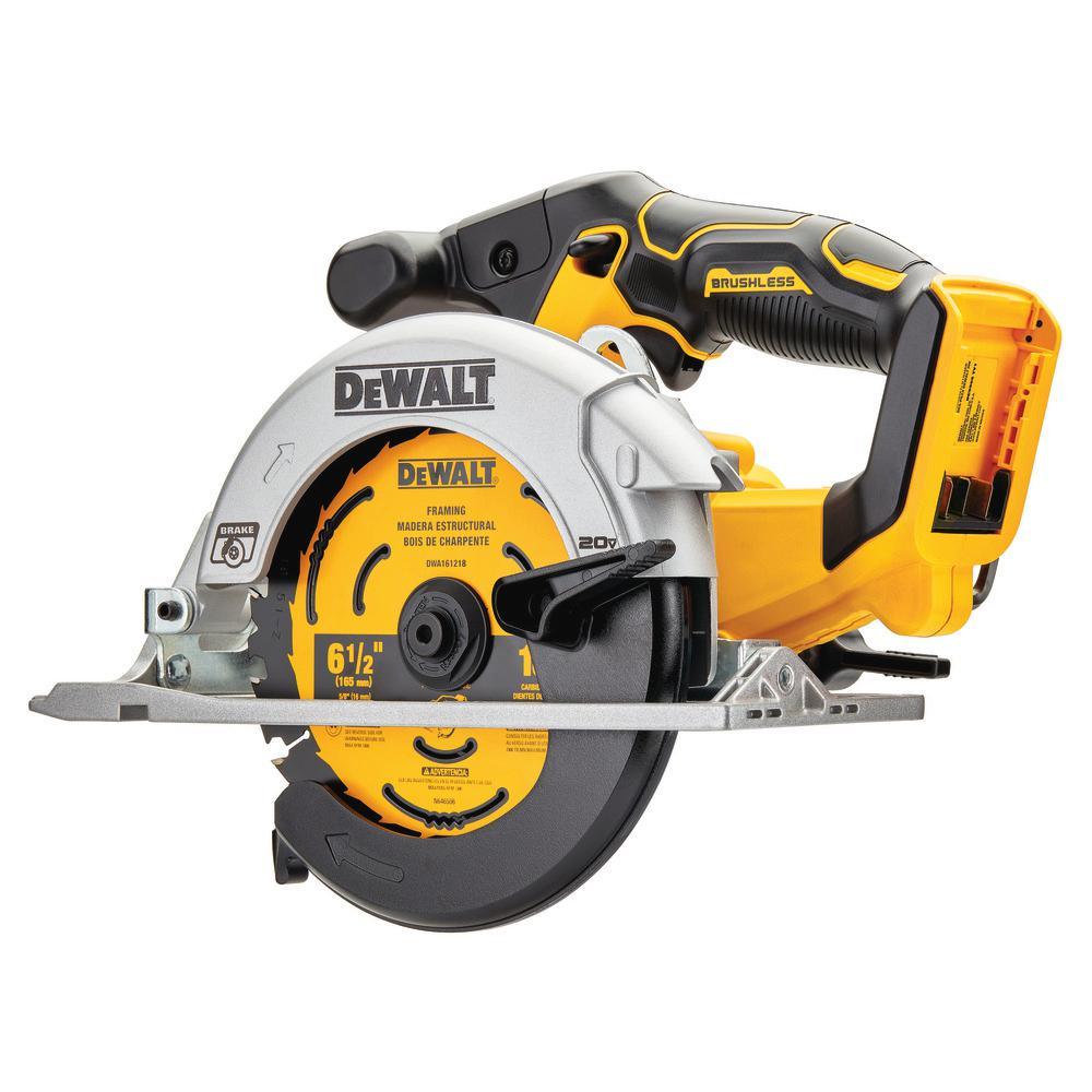 20-Volt MAX Brushless Cordless 6-1/2 in. Circular Saw (Tool-Only) - Super Arbor