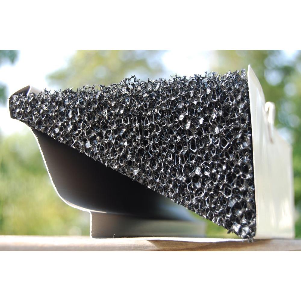 4 ft. 5K Style Inserts Black Foam Wedge Gutter Guard (8-Box) - Super Arbor