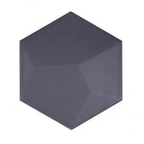 Magen 3D-Hex Dark Gray Matte Ceramic Hexagon Tile