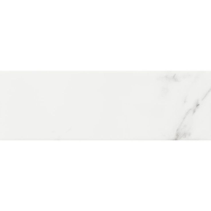 ELIANE Belmar White 4 in. x 12 in. Ceramic Wall Tile (10.98 sq. ft. / case)