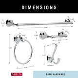 DELTA 4-Piece Linden Decorative Bathroom Hardware Set