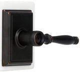 Birmingham Aged Bronze Privacy Bed/Bath Door Lever with Addison Trim - Super Arbor