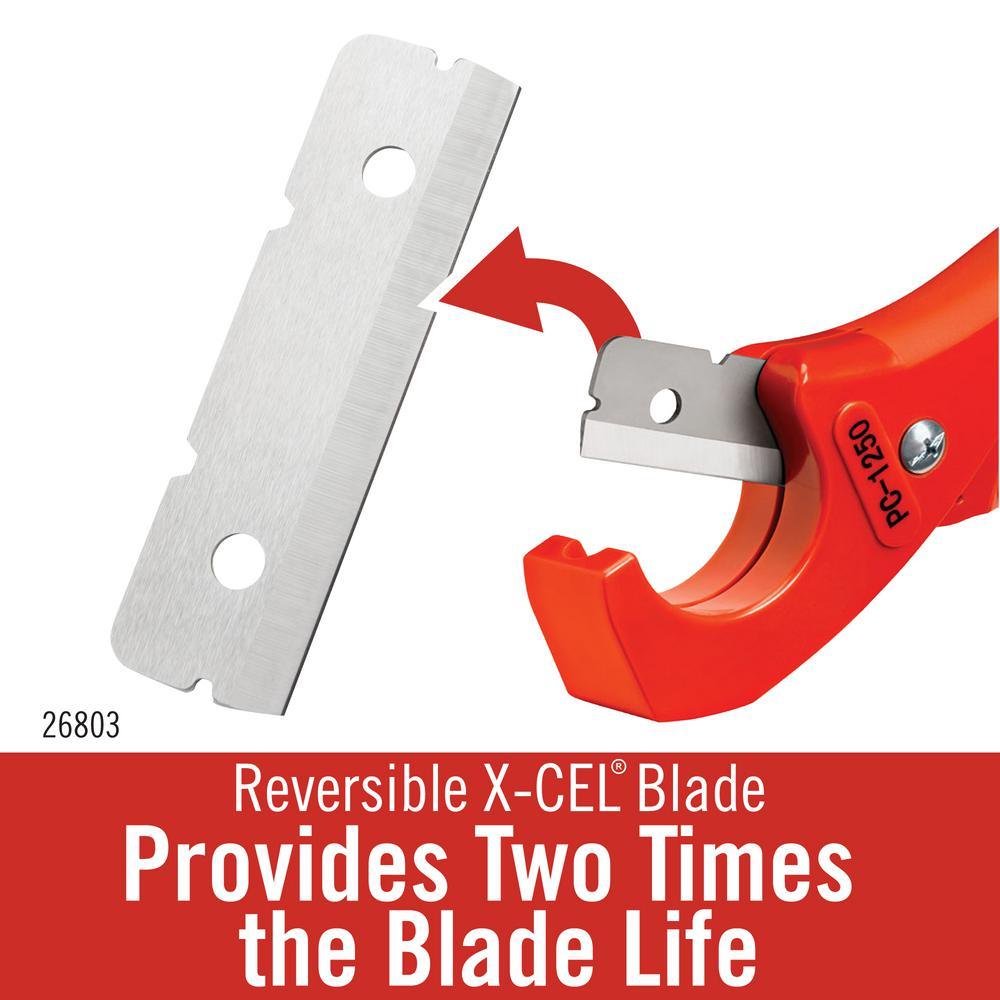 1/8 in. to 1-5/8 in. PC-1250 Single Stroke Plastic Pipe Cutter - Super Arbor