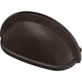 Essentials 3 in. (76mm) Center-to-Center Matte Black Cup Pull (24-Pack) - Super Arbor