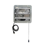 5088 CFM Silver Electric Powered Gable Mount Shutter Fan/Vent - Super Arbor
