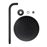 1-Spray 10 in. Single Wall Mount Waterfall Fixed Rain Shower Head in Rubbed Bronze - Super Arbor