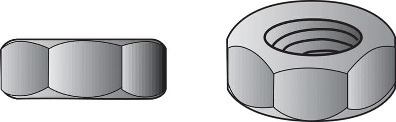 Hillman 5/8 in. Zinc Dichromate Steel USS Hex Nut, 25-Pack
