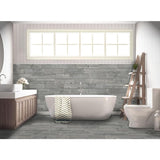 Florida Tile Home Collection Timber Grey 6 in. x 24 in. Porcelain Floor and Wall Tile (14 sq. ft. / case)