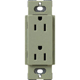 Claro 15 Amp Duplex Outlet, White - Super Arbor