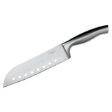 5-Piece Stainless Steel Knife and Sharpener Set, with Japanese Stainless Steel Slotted Blades
