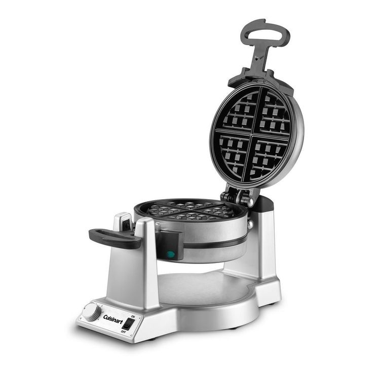 2-Waffle Stainless Steel Flip Belgian Waffle Maker