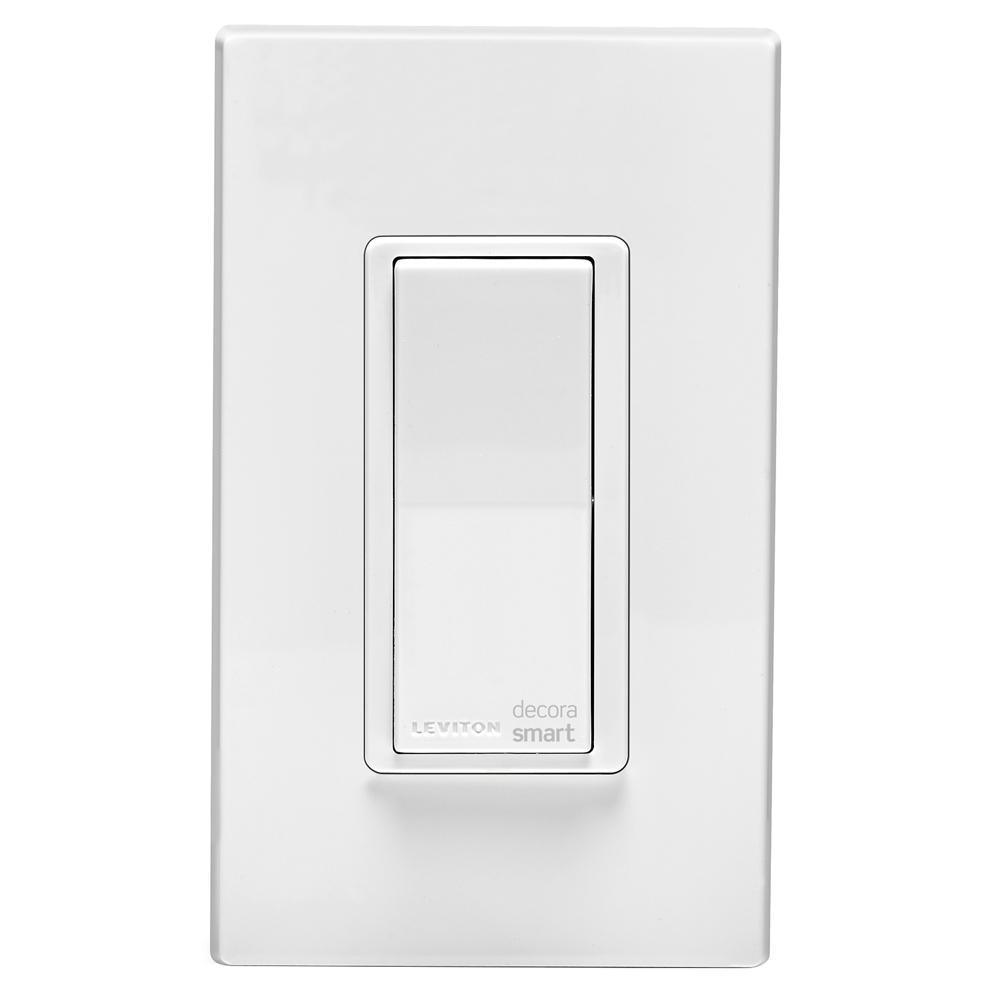 Decora Smart 15 Amp Light Switch Works with Apple HomeKit Wallplate Included, White - Super Arbor