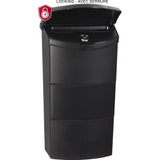 Economic Black Wall Mount Locking Vertical Mailbox - Super Arbor