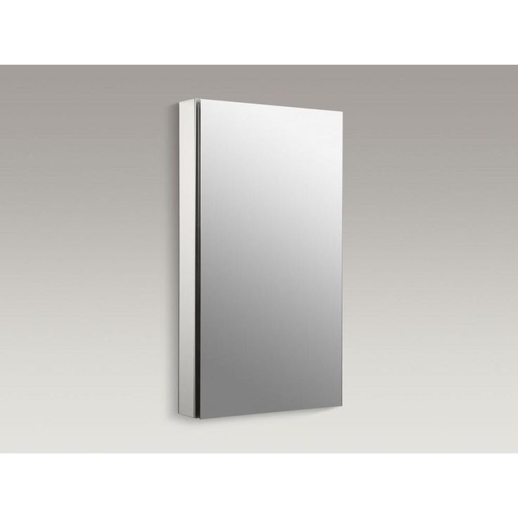 Catalan 20-1/8 in. W x 36 in. H Aluminum Single-Door Surface-Mount Medicine Cabinet