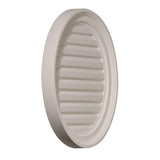 22 in. x 22 in. Round Primed PolyUrethane Paintable Gable Louver Vent - Super Arbor