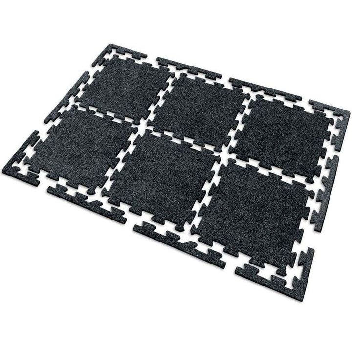 TrafficMASTER Ebony 37 in. x 54 in. Plush Tiles