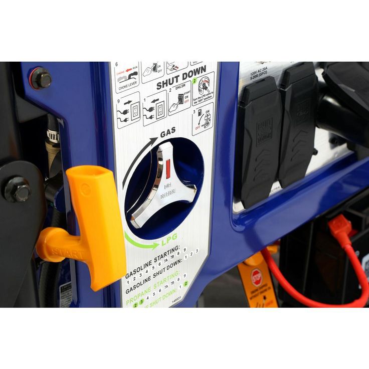Ford 11,050/9,000-Watt Dual Fuel Gasoline/Propane Powered Electric/Recoil Start Portable Generator 457 cc CARB Compliant