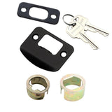 Castle Aged Bronze Single Cylinder Electronic Keypad Deadbolt with Passage Naples Lever Combo Pack
