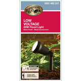 Low-Voltage 20-Watt Black Halogen Outdoor Landscape Flood Light