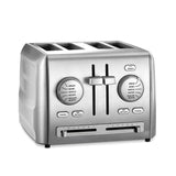 Custom Select 4-Slice Stainless Steel Toaster with Crumb Tray