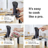 Precision Cooker (WiFi) Black and Silver Sous Vide with Anova App