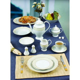 57-Piece Specialty Gold Accent Porcelain Dinnerware Set (Service for 8)