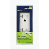 Decora 20 Amp Ultrasonic Tamper Resistant Duplex Outlet, White (10-Pack) - Super Arbor