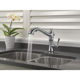 Delta Cassidy Arctic Stainless 1-Handle Deck-Mount Pull-Out Handle Kitchen Faucet