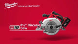 Milwaukee M18 2630-20 18V Lithium-Ion 6-1/2 in. Cordless Circular Saw (Tool-Only)
