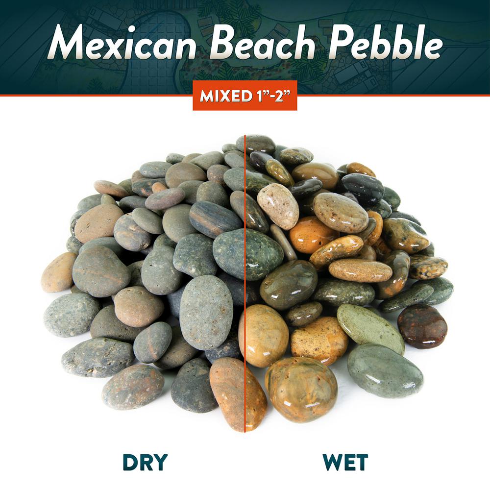 Southwest Boulder & Stone 20 lbs. of Mixed 3/8 in. Mexican Beach Pebbles - Super Arbor