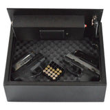 Biometric Fingerprint Drawer Personal Gun Safe, Black - Super Arbor