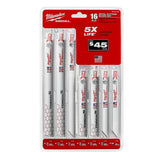 SAWZALL Metal Cutting Bi-Metal Reciprocating Blade Set W/Titanium Drill Bit Set (31-Piece) - Super Arbor