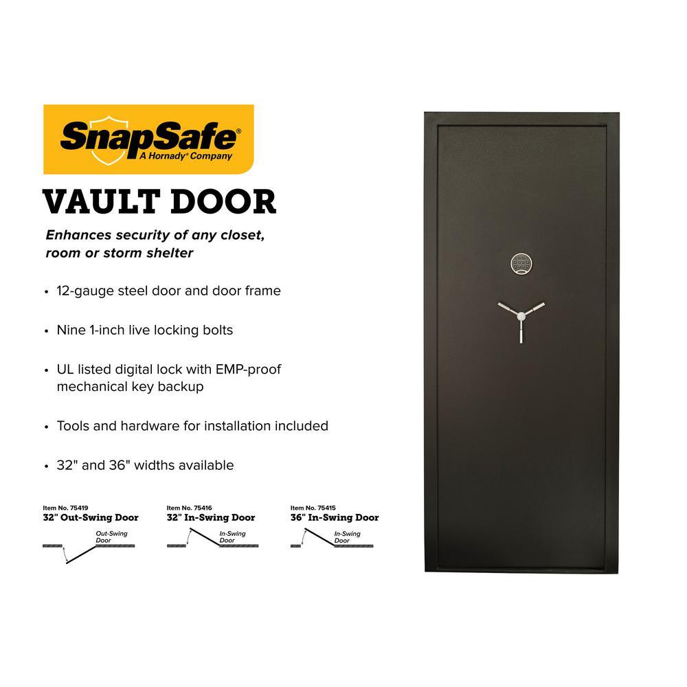 32 in. W x 80 in. H Vault Room Safe Door - Outswing - Super Arbor