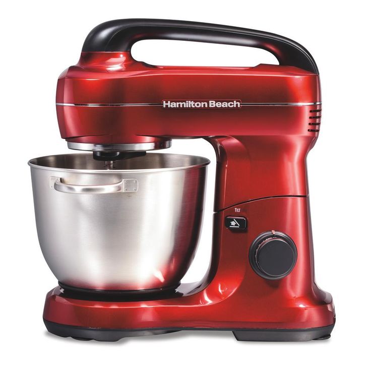 4 Qt. 7-Speed Red Stand Mixer with Tilt Head