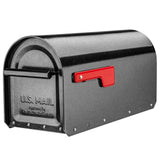 Sequoia Black Heavy Duty Post Mount Mailbox - Super Arbor