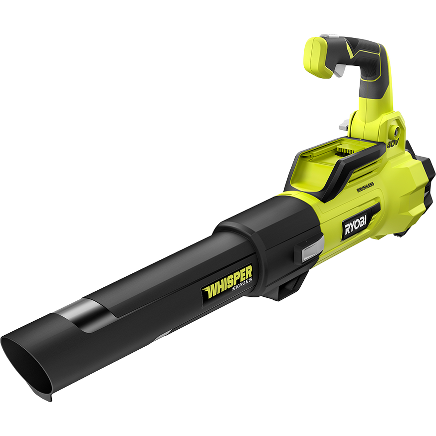 RYOBI 125 MPH 550 CFM 40-Volt Lithium-Ion Brushless Cordless Jet Fan Leaf Blower Kit with 4.0Ah Battery and Charger