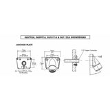 Vandal Resistant 1-Spray 2 in. Single Wall Mount Fixed Shower Head in Chrome - Super Arbor